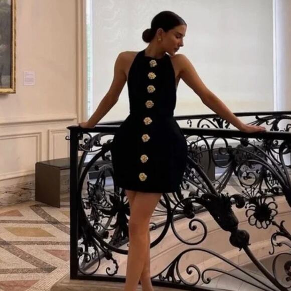 Atoir Dresses & Skirts - REVOLVE Atoir NWT Black Gold Tiffany Mini Dress Size 2 XS Luxury Birthday Unique